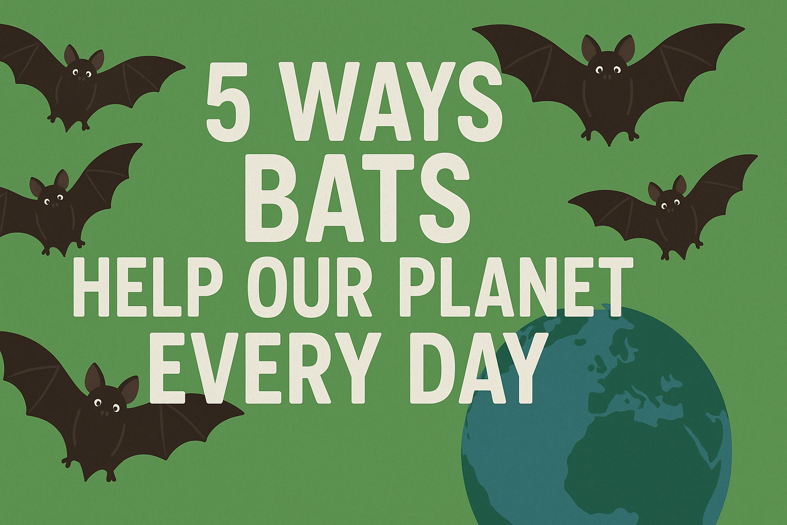 5 Ways Bats Help Our Planet Every Day